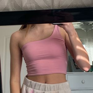 Cotton on pink one shoulder top